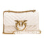 Pinko Sacs à bandoulière pour femmes - Love One Mini Dc Sheep Nappa - Blanc