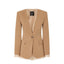 Pinko Vestes pour femmes - Veste en lin extensible Gallina - Marron