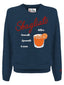 Herren-Sweatshirts ohne Kapuze Mc2 Saint Barth - Heron Drink Sbagliato 61 Emb - Blau