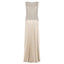 Freizeitkleider für Damen D.Exterior – Plisseekleid mit Spitzenkristallen – Elfenbein
