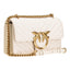 Pinko Sacs à bandoulière pour femmes - Love One Mini Dc Sheep Nappa - Blanc