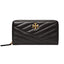 Tory Burch Women's Wallets - Kira Chevron Zip Continental Wallet - Black