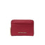 Michael Kors Women's Credit Card Holder - Sm Za Coin Card Case - Red