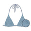 Mc2 Saint Barth Women's Bras - Annabelle Shiny Strass 36 - Light Blue