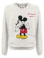 Herren-Sweatshirts ohne Kapuze Mc2 Saint Barth - Heron Mickey Detto 10 Emb - Creme