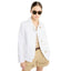 Fay Women's Jackets - 3 Hooks in Garment Dyed Cotton Twill - White