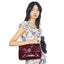 Sacs à bandoulière pour femmes Tory Burch - Kira Diamond Quilt Distressed Convertible Shoulder - Bordeaux