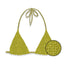 Mc2 Saint Barth Women's Bras - Annabelle Shiny Strass 54 - Yellow