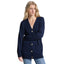 Michael Kors Cárdigan para mujer - Easy Merino Boxy Cardi - Azul