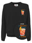 Herren-Sweatshirts ohne Kapuze Mc2 Saint Barth - Heron Light Embry Ho Sbagliato 00 - Schwarz