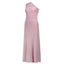 Freizeitkleidung für Damen D.Exterior - Plisse' Lux Long One-Shoulder Dress - Fuchsia