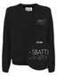 Herren-Sweatshirts ohne Kapuze Mc2 Saint Barth - Heron Light Embry Sbatti Party 00 - Schwarz
