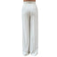 Pantalón de mujer Elisabetta Franchi - Pantalón con cinturón - Marfil