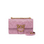 Pinko Sacs à bandoulière pour femme - Love One Mini Dc Vitello Seta - Violet