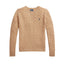 Ralph Lauren Women's Sweaters - Julianna-Long Sleeve-Pullover - Beige