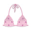 Mc2 Saint Barth Women's Bras - Sagittarius Cotton Seersucker Stripes Straw 23D Em - Pink