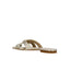 Pinko Women's Slippers - Marli 09 - Slipper Laminated Nappa - Silver