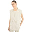 Fay Women's Vest - Technical Viscose Knitted Vest - Cream