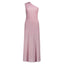 Freizeitkleidung für Damen D.Exterior - Plisse' Lux Long One-Shoulder Dress - Fuchsia