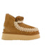 Mou Women's Boots - Mini Eskimo Platform Boot - Cognac