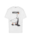 T-shirt Uomo MOSCHINO JEANS - T-Shirt Jersey Di Cotone Organico - Bianco