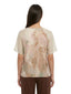 Canotte e top Donna Maria Bellentani - Top M/C Con Maniche In Contrasto - Beige