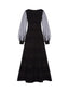 Vestiti casual Donna D'EXTERIOR - Geometrie Cristalli Abito Man.seta - Nero