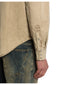 Camicie casual Uomo Dondup - Camicia Regular In Gabardina - Beige
