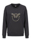 Maglioni Donna Pinko - Nelly Maglia Felpa Ricamo - Nero