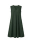 Vestiti casual Donna Maria Bellentani - Abito S/M Con Contropiega Asimmetrica - Verde