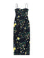 Vestiti casual Donna MOSCHINO JEANS - Abito Jersey Tecnico Leggero Stampa Ramage - Nero