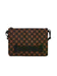 Pochette Unisex Sprayground - Sharks In Paris Bubble Brown Check Crossoverclutch - Marrone
