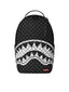 Zaini Casual Unisex Sprayground - Black And White Drip Check Shark Backpack - Nero