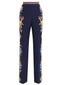 Pantaloni Donna Etro - Women's Straight Leg Trousers - Blu