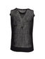 Gilet Donna Dondup - Gilet Regular In Cordonetto Traforato - Nero