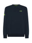 Felpe senza cappuccio Uomo Sun68 - Sweatshirt Sun68 Fluo Basic - Blu