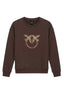 Maglioni Donna Pinko - Nelly Maglia Felpa Ricamo - Marrone