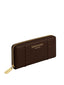 Portafogli Donna Ermanno Scervino - Large Zip Wallet Bianca Dark Brown - Marrone