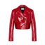 Giacche Donna MOSCHINO JEANS - Giacca In Pelle Vernice - Rosso