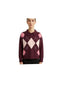 Polo Donna Pinko - Cork Polo Argyle - Bordeaux