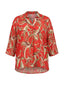 Bluse Donna Maria Bellentani - Blusa M 3/4 Con Scollo A Polo - Corallo