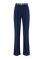 Pantaloni Donna Elisabetta Franchi - Pantalone Con Cintura - Blu