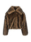 Giacche Donna Michael Kors - Faux Fur Blouson - Cammello