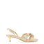 Scarpe con tacco Donna Michael Kors - Alessia Kitten Sandal - Oro