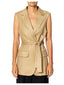 Gilet Donna RUE•8ISQUIT - Gilet Over Lino/Viscosa - Sabbia