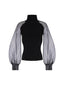 Maglie Donna D'EXTERIOR - Calda Viscosa +Seta Maniche - Nero