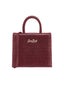 Borse a spalla Donna Mc2 Saint Barth - Shop Bag Mini Printed Croco Leather 45 - Bordeaux