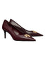 Scarpe con tacco Donna Tory Burch - Charlie Pump Merlot/Gold - Bordeaux