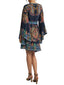 Vestiti casual Donna Etro - Women's Mini Blouson Dress With Belt - Multicolore