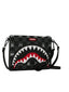 Pochette Unisex Sprayground - Gray Peeking Character Check Crossover Clutch - Nero